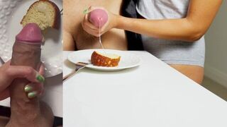 Making him Cum on my Cake so i can eat it - porn video