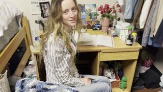 Cute Teen meets BBC Tutor in her Dorm Room - porn video