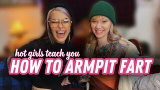 Hot Girls teach you to Armpit Fart - porn video
