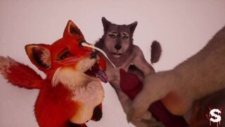 Sexy furries fuck a big cock outdoors in Wild Life hardcore sex - porn video