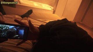 Watching a movie with my stepsister I ended up putting my penis in her mouth - porn video